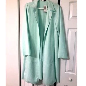 Torrid Lightweight faux suede spring trenchcoat